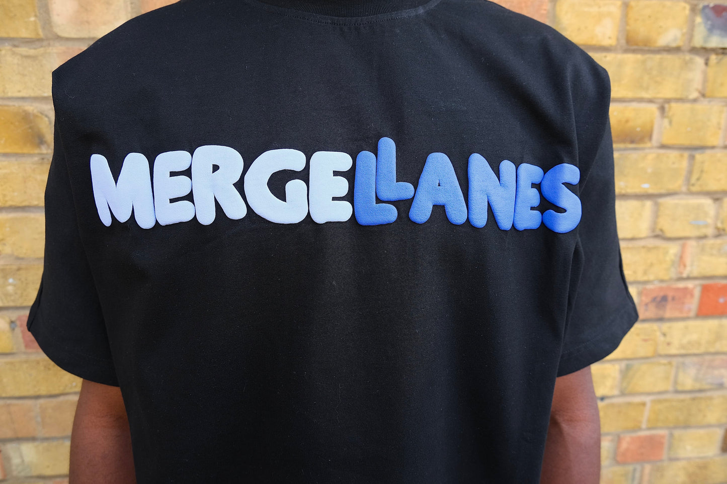 MERGELLANES TEE - BLUE GRAY, DARK BLUE ORIGINAL | BLACK